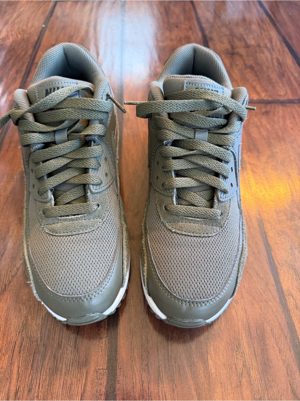 Nike Men's Olive Green Low-Top Sneakers